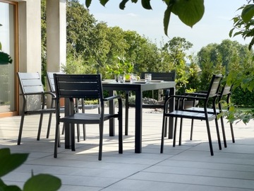 Комплект мебели РАЗДВИЖНОЙ СТОЛ 8+1 ПАНЕЛЬ 150-200 см