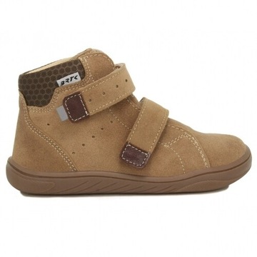 BUTY DZIECIĘCE unisex TRZEWIKI na rzepy zimowe brązowe BARTEK Barefoot r.28