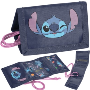 PORTFEL PORTFELIK SZKOLNY DZIECIĘCY STICH STITCH DLA DZIEWCZYNKI
