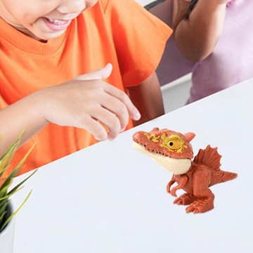 Игрушка Динозавр Кусающийся Палец Рука Коричневый S