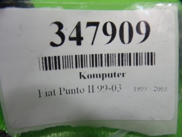 FIAT PUNTO II 1.2 8V JEDNOTKA ŘÍZENÍ MOTORU 55187377 HW303 IAW5AFP3