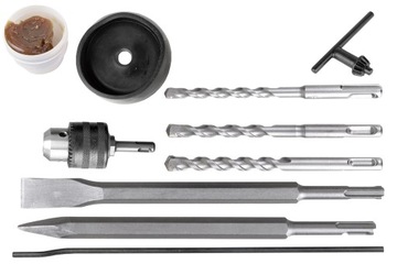 УДАРНАЯ ДРЕЛЬ ДРЕЛЬ SDS + КОРПУС + ДОЛОТО + УДАРНЫЕ ДРЕЛЬ