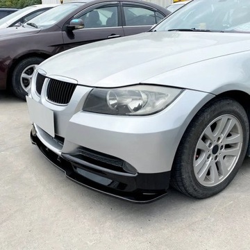 Сплиттер бампера для BMW 3 E90 E91 04-08 Черный глянцевый