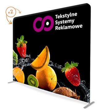 ДВУХСТОРОННЯЯ ТЕКСТИЛЬНАЯ СТЕНА 250х230 + ткань