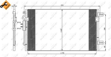 NRF SKRAPLACZ KLIMATYZACJI CHRYSLER VOYAGER 2,8CRD