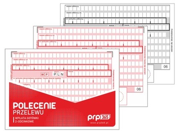 Polecenie przelewu 1+1 WP-2 80 kart. (40 kpl.)