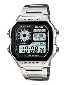 SPORTOWY MŁODZIEŻOWY ZEGAREK CASIO AE-1200WHD-1AV