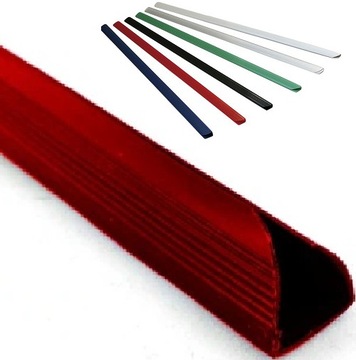 Grzbiety wsuwane czerwone Argo 4 mm 50 sztuk