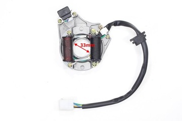 УСТРОЙСТВО ЗАЖИГАНИЯ СТАТОР ATV 110/125 2 КАТУШКИ 5 КАБЕЛЕЙ TZ ГОРИЗОНТАЛЬНЫЙ ДВИГАТЕЛЬ С МАРКИРОВКОЙ