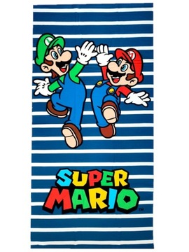 Ręcznik szybkoschnący plażowy kąpielowy Super Mario Microfibra