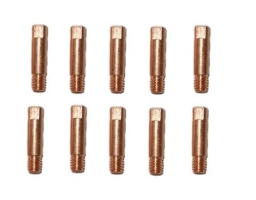 ZESTAW 10 SZT KOŃCÓWEK PRĄDOWYCH MB15 0,8 M6 ALU