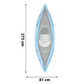 Надувной комплект лопастного насоса Bestway KAYAK Cove Champion 275x81см