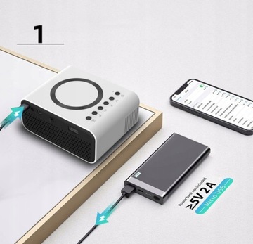 USB LED HD ПОЛНЫЙ МИНИ ПОРТАТИВНЫЙ ПРОЕКТОР