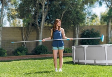 ПЫЛЕСОС ДЛЯ ЧИСТКИ БАССЕЙНА INTEX STICK NET ЩЕТКИ ALGEA SET XXL