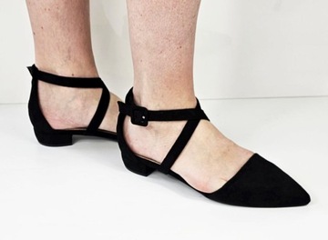 Black Ballerinas Shoes вырезали новые 39