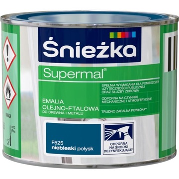 ŚNIEŻKA SUPERMAL EMALIA OLEJNA NIEBIESKI 0,2l