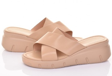 ELEGANCKIE KLAPKI DAMSKIE BUTY NA LATO WAKACJE LEKKIE