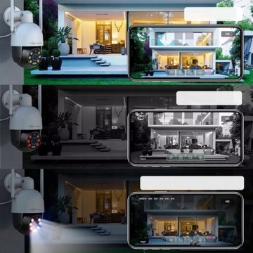 НАРУЖНАЯ КАМЕРА С ПЕРЕКЛЮЧЕНИЕМ БЕСПРОВОДНАЯ PRO IP WiFi 5X ZOOM 5MPx 5MP 2K HD