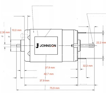 ДВИГАТЕЛЬ ПОСТОЯННОГО ТОКА JOHNSON 30066 36.362.121-J 12В