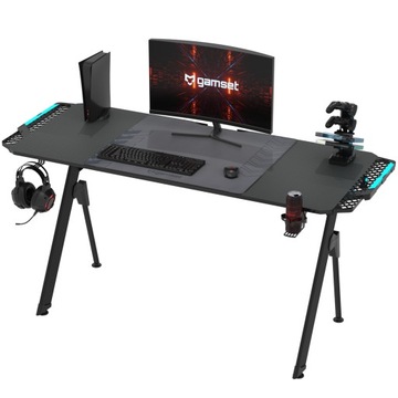 Biurko DLA GRACZY GAMINGOWE WYGODNE GAMSET FALCON 1.4