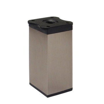 NP-KWADRAT 10CM INOX NOGA MEBLOWA