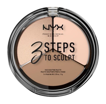 Палетка для контуринга NYX Professional Makeup «3 шага к моделированию» 01 Fair