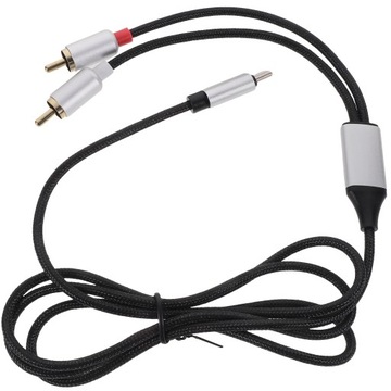 Kabel USB C do podwójnego kabla audio Rca Y Splitter Audio