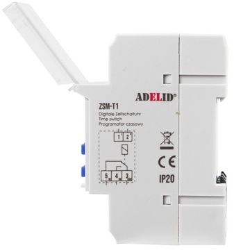 ЕЖЕНЕДЕЛЬНЫЙ ТАЙМЕР ADELID ZSM-T1