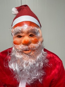 МАСКА САНТА СО ЗВЕЗДНОЙ ШАПКОЙ И БОРОДОЙ