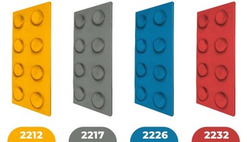 LEGO ДЕТСКАЯ МЯГКАЯ ПАНЕЛЬ 7 ЦВЕТОВ ДЕКОРАТИВНАЯ ДЕКОРАТИВНАЯ 25х50 см