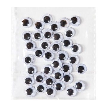 SAMOPRZYLEPNE RUCHOME OCZKA 8 MM 36 SZT. DALPRINT