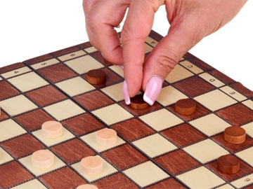 НАБОР 3в1 Деревянная игра Шахматы Шашки Нарды Двусторонняя доска GR0692