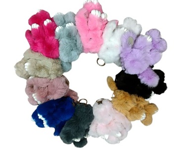 Ключ кролика кольцо мягкое мех 18 см. Стильный добавление -on E1524 Emaj