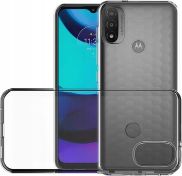 Чехол для MOTOROLA E20 E30 E40 Прозрачный + СТЕКЛО