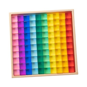 Klocki edukacyjne zabawki edukacyjne przezroczysty wygląd 100szt