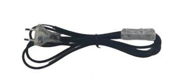 Кабель в оплетке с вилкой и выключателем 2х0,75