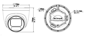 IP-КАМЕРА IPC3624LE-ADF28K-WP OwlView Wise-ISP - 4 Мп, 2,8 мм UNIVIEW