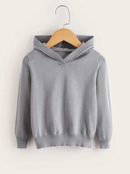SHEIN SWETER DZIECIĘCY Z KAPTUREM CASUAL 100cm VUH