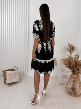 ЖЕНСКОЕ ЛЕТНЕЕ ПЛАТЬЕ МИДИ, СТИЛЬНОЕ БОХО, Оборки, ЛЕТНИЕ ЦВЕТА