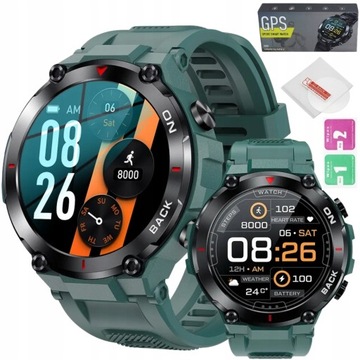 SMARTWATCH МУЖСКИЕ ЧАСЫ С GPS МЕНЮ СЕРДЕЧНОГО РИТМА ПУЛЬС PL