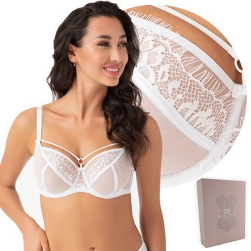 GORSENIA Biustonosz K496 PARADISE soft BIAŁY, 85E