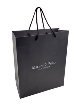 TORBA EKO TOREBKA PAPIEROWA CZARNA 340x140x410 cm Marc O'Polo ZESTAW 100szt