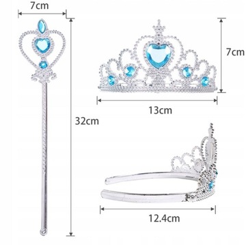 КОСТЮМ ЭЛЬЗЫ ЗАМОРОЖЕННОЕ НАряд ДИСПОССИЕМ 134 140 ЗАМОРОЖЕННОЕ ПЛАТЬЕ ПАЛОЧКА