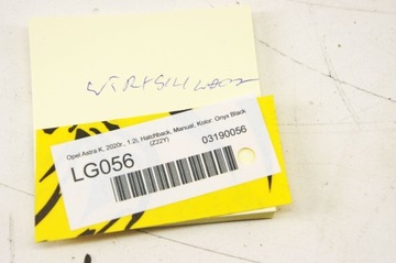 LG056 OPEL ASTRA K 1.2I VSTŘIKOVACÍ TRYSKA 55492929