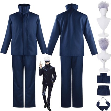 Anime Jujutsu Kaisen Satoru Gojo Cosplay Kostium Peruka Halloween, M
