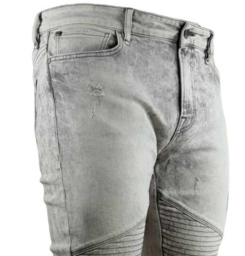 Męskie jeansy Guess Bonk -M73A07D1HB5 w stylu "na motor" oryginalne W36/L32