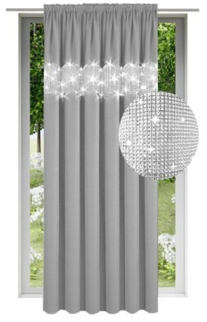 ШТОРА С ЛЕНТАМИ НА ЛЯГУШКАХ 145х240 ЛЕНТА ДЛЯ ШТОР