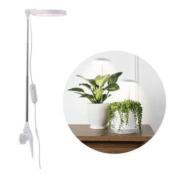 LAMPA DO WZROSTU ROŚLIN LED USB 10W regulacja TIMER DO UPRAWY ściemniana