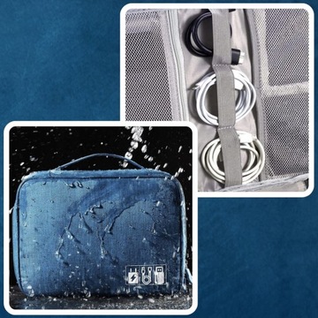 Organizer podróżny na kable ładowarki torba ETUI