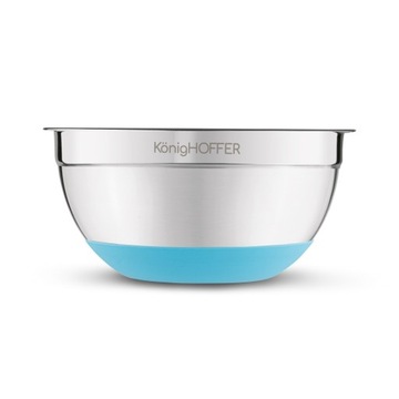 Набор нержавеющих кухонных мисок МЕТАЛЛИЧЕСКАЯ ЧАША для теста, 4 шт.